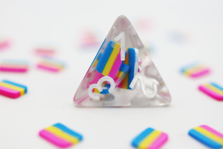 Pansexual Flag RPG DICE SET