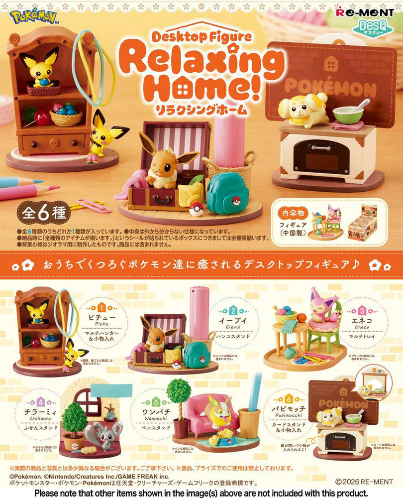 Pokemon: DesQ Relaxing Home! 1Box (6pcs)