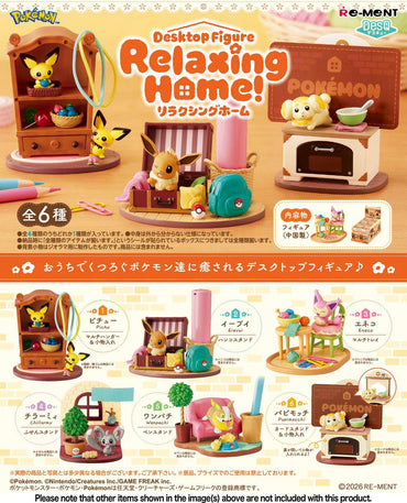 Pokemon: DesQ Relaxing Home! 1Box (6pcs)