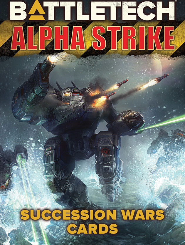 Battletech: Alpha Strike Game Aids Succession Wars Cards