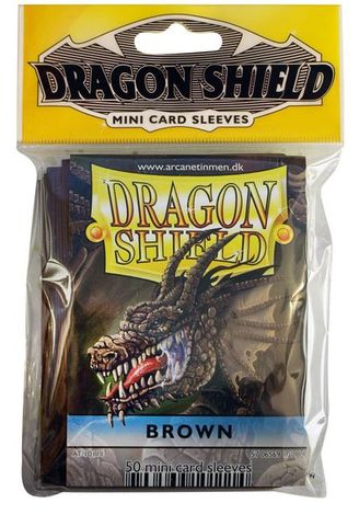 Dragon Shields Mini: (50) Brown