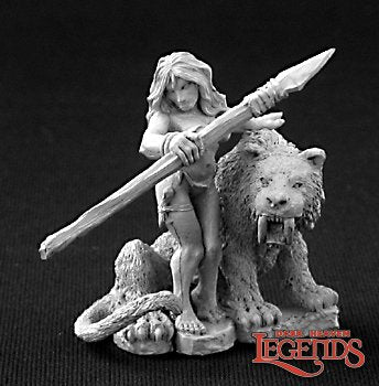 Jungle Girl with Sabre Tooth Tiger