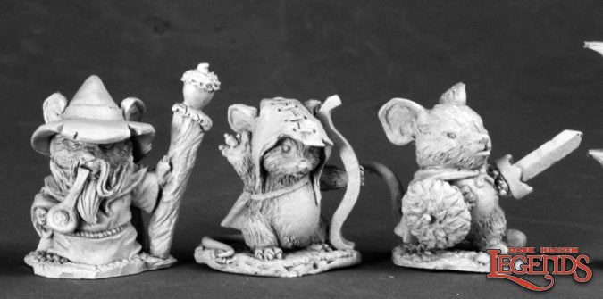 Mouslings (3): Wizard, Archer, Warrior