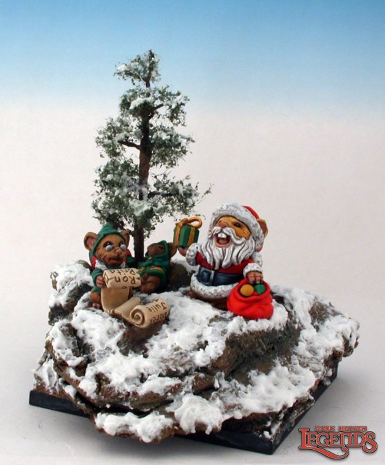 Santa Mousling and Helper