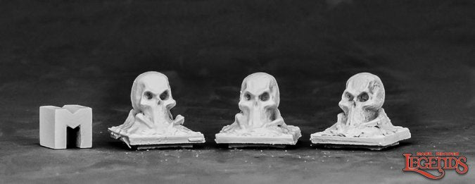 Graveyard Finials: Skull (3)