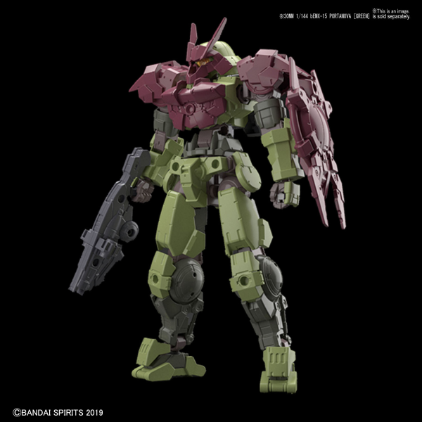 30MM 1/144 OPTION ARMOR FOR CLOSE FIGHTING [PORTANOVA EXCLUSIVE/DARDK RED]