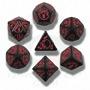 Dragons Dice Set Black/Red (7)