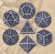 Dwarven Dice Set Gray/Black (7)