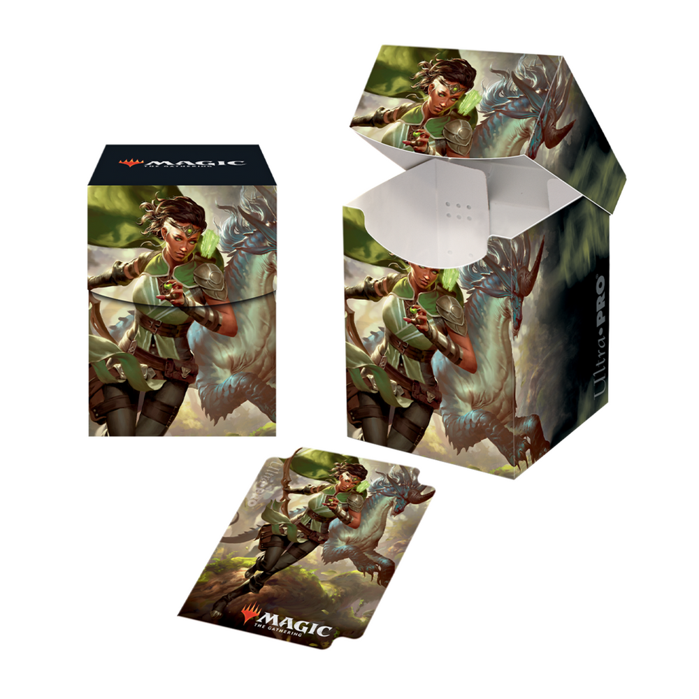 IKORIA: LAIR OF BEHEMOTHS "VIVIEN, MONSTER'S ADVOCATE" PRO 100+ DECK BOX FOR MAGIC: THE GATHERING