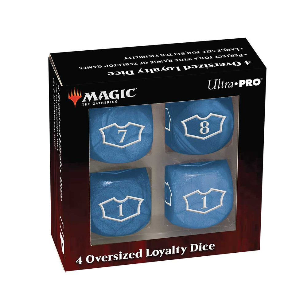 Ultra Pro Deluxe Deluxe 22MM Island Loyalty Dice Set with 7-12 for Magic: The Gathering