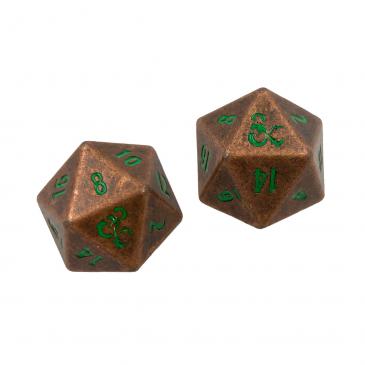 UP Heavy Metal D20 Dice Set: Feywild Copper and Green