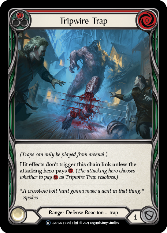 Tripwire Trap (Rainbow Foil) [U-CRU126-RF] Unlimited Rainbow Foil