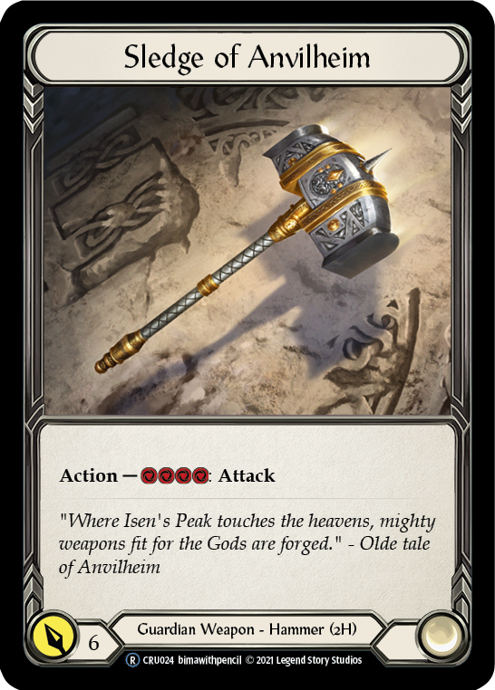 Sledge of Anvilheim (Rainbow Foil) [U-CRU024-RF] Unlimited Rainbow Foil