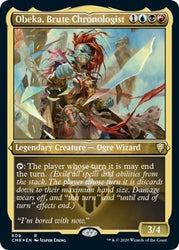 Obeka, Brute Chronologist (Foil Etched) [Commander Legends]