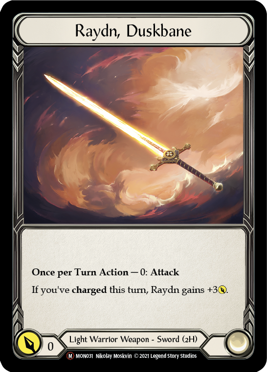 Raydn, Duskbane (Rainbow Foil) [U-MON031-RF] Unlimited Rainbow Foil