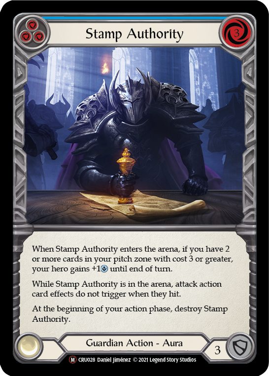 Stamp Authority (Rainbow Foil) [U-CRU028-RF] Unlimited Rainbow Foil