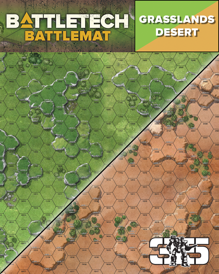 BattleTech: Battle Mat- Grasslands Desert