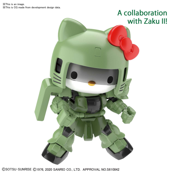 HELLO KITTY/ZAKUII [SD GUNDAM CROSS SILHOUETTE]
