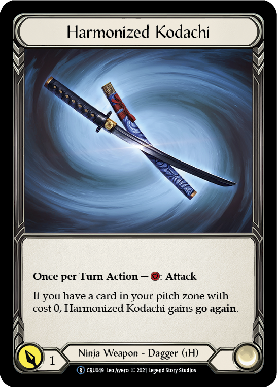 Harmonized Kodachi (Rainbow Foil) [U-CRU049-RF] Unlimited Rainbow Foil