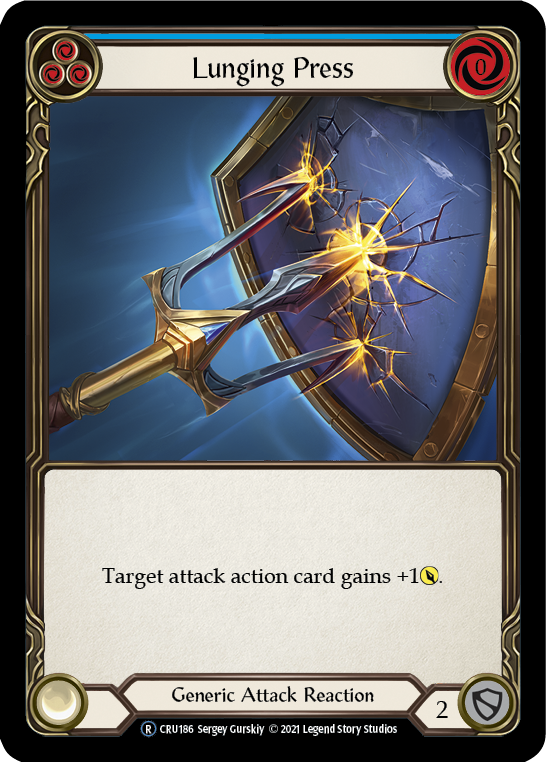 Lunging Press (Rainbow Foil) [U-CRU186-RF] Unlimited Rainbow Foil