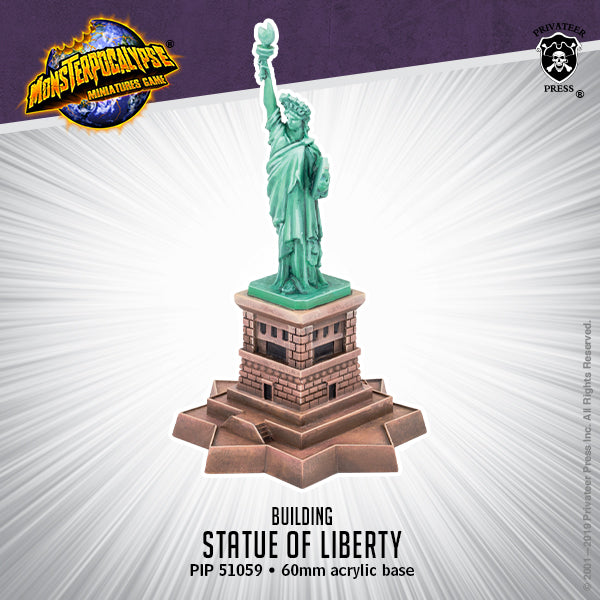 Statue of Liberty – Monsterpocalypse Building (resin)