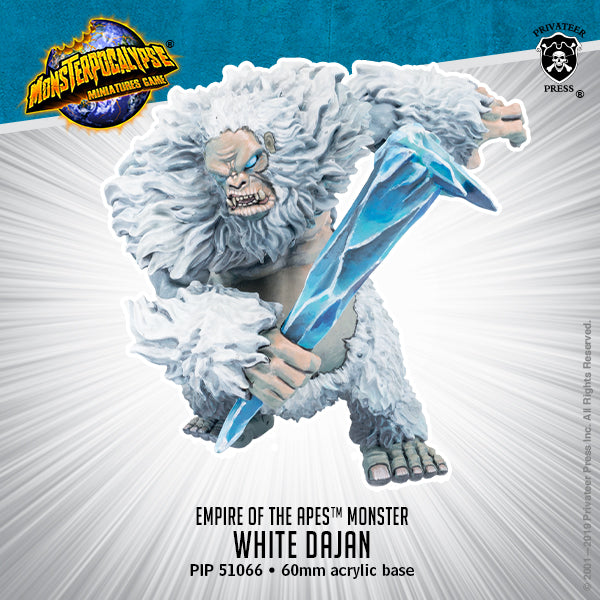 White Dajan – Monsterpocalypse Empire of the Apes Monster (resin)