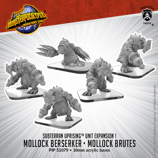 Mollock Brutes & Mollock Berserker - Subterran Unit (metal)