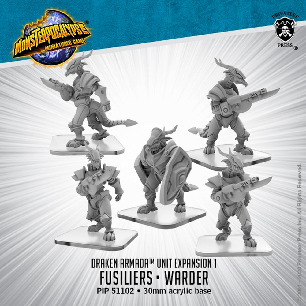 Monsterpocalypse Fusiliers, Elite Fusilier Warder Draken Armada