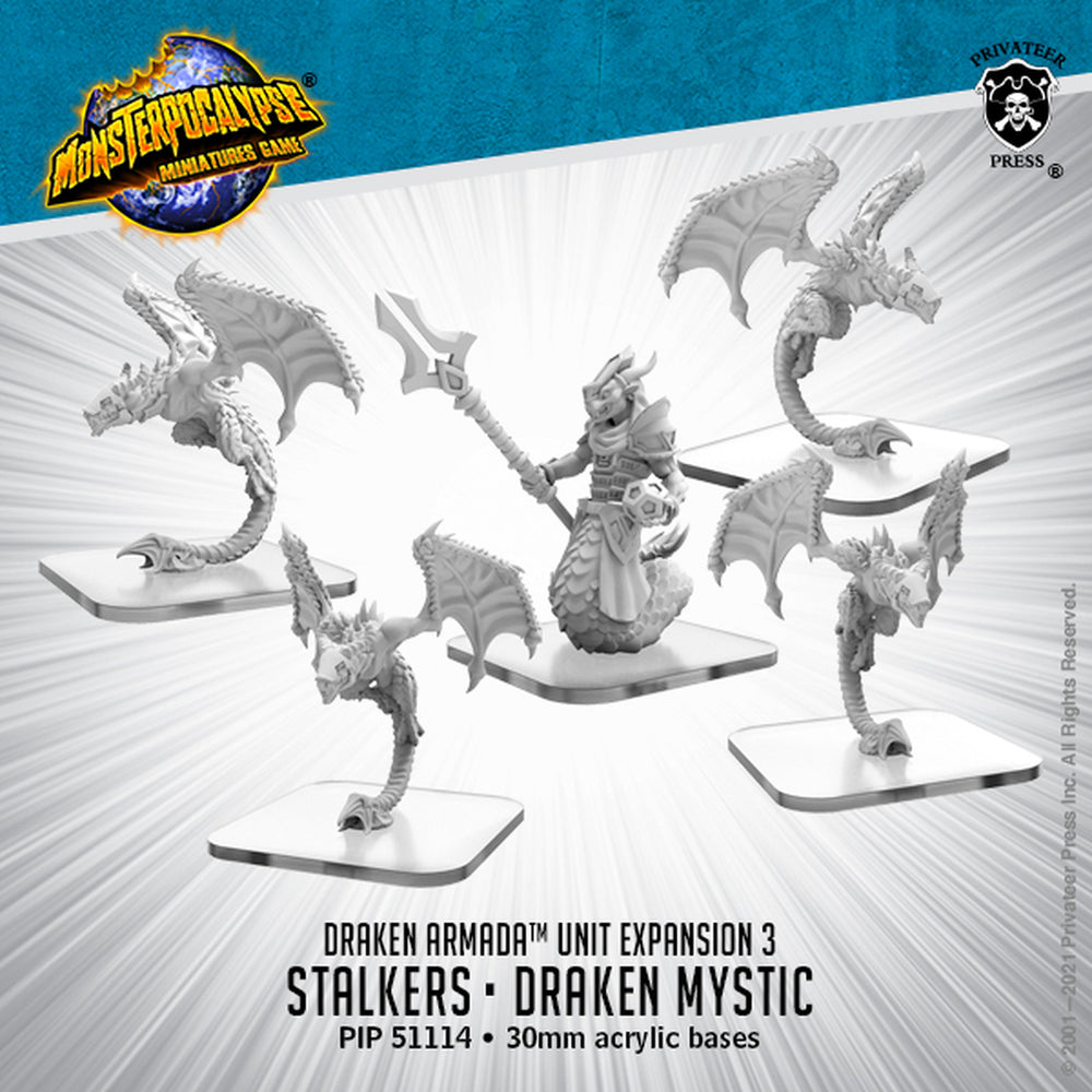 Monsterpocalypse Stalkers and Draken Mystic Draken Armada Unit