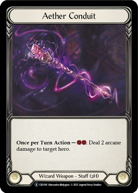 Aether Conduit (Rainbow Foil) [U-CRU160-RF] Unlimited Rainbow Foil