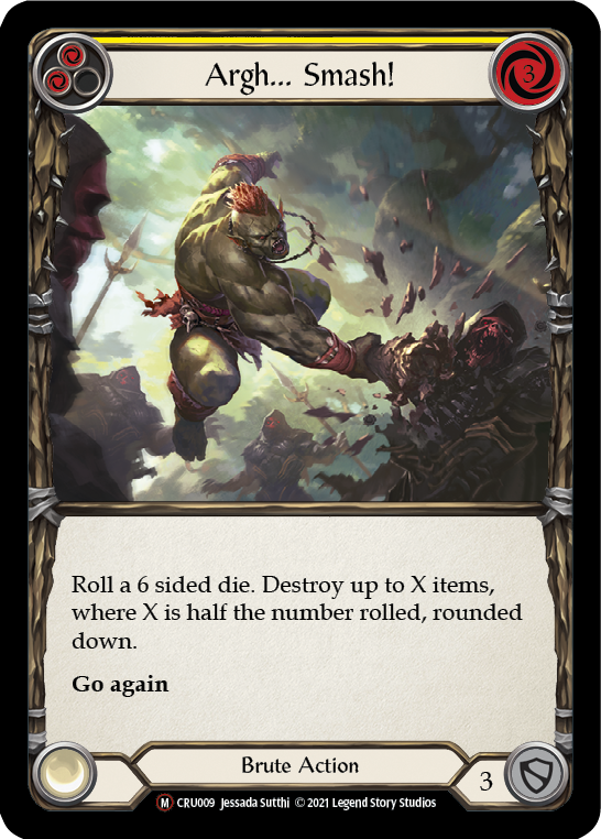 Argh... Smash! (Rainbow Foil) [U-CRU009-RF] Unlimited Rainbow Foil