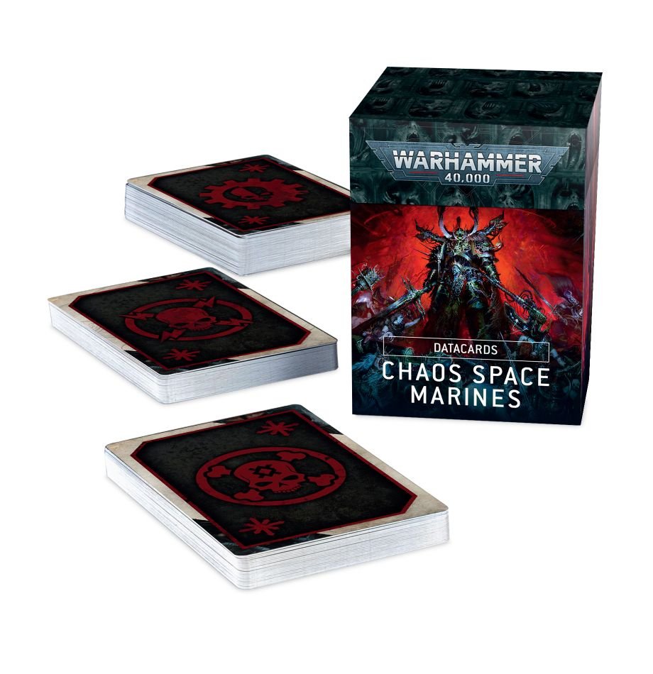 Warhammer 40000 Chaos Space Marines Data Cards