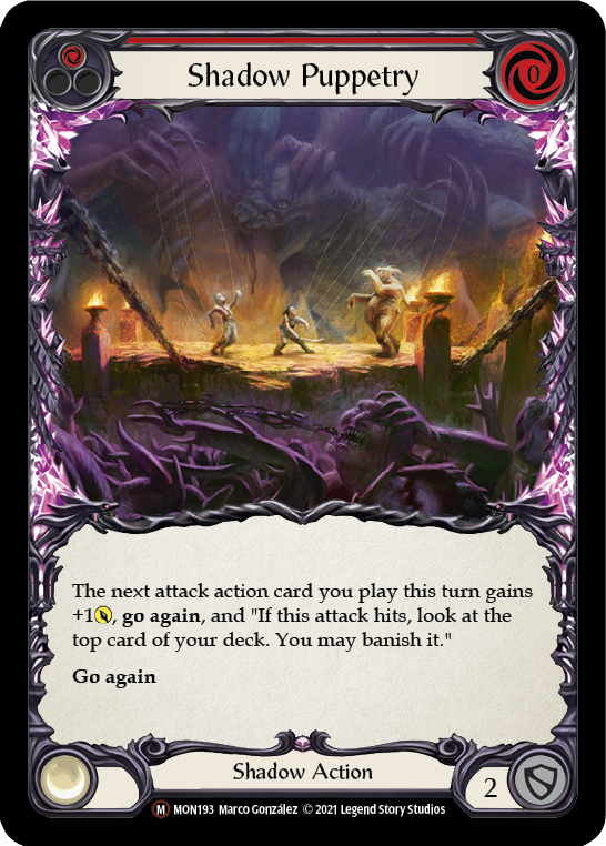 Shadow Puppetry (Rainbow Foil) [U-MON193-RF] Unlimited Rainbow Foil