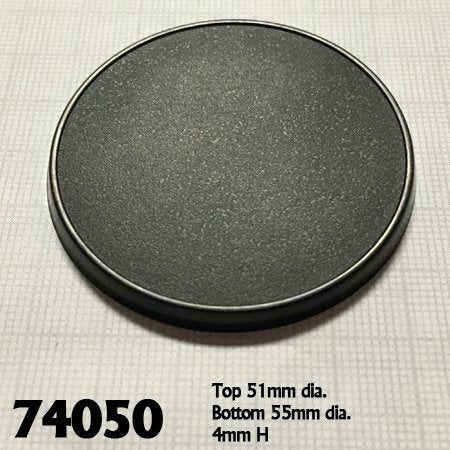 55mm Round Gaming Base (10