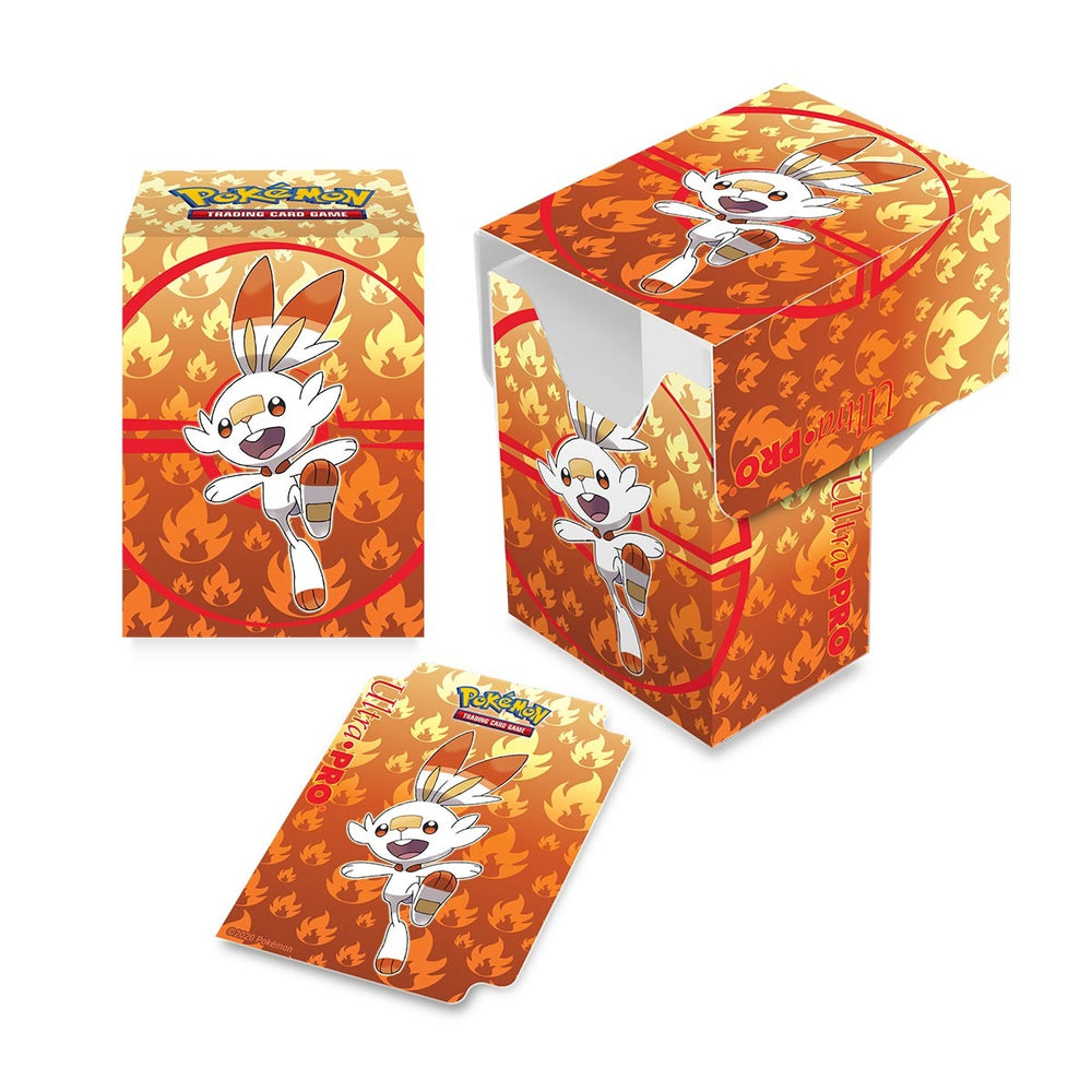 Pokemon: Sword & Shield Galar Starters Scorbunny Full View Deck Box