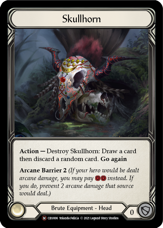 Skullhorn (Rainbow Foil) [U-CRU006-RF] Unlimited Rainbow Foil