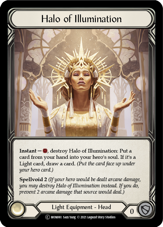 Halo of Illumination (Rainbow Foil) [U-MON061-RF] Unlimited Rainbow Foil