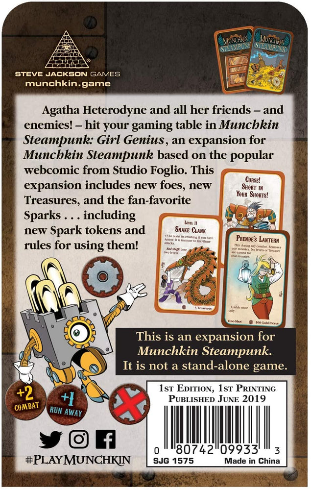Munchkin: Munchkin Steampunk Girl Genius
