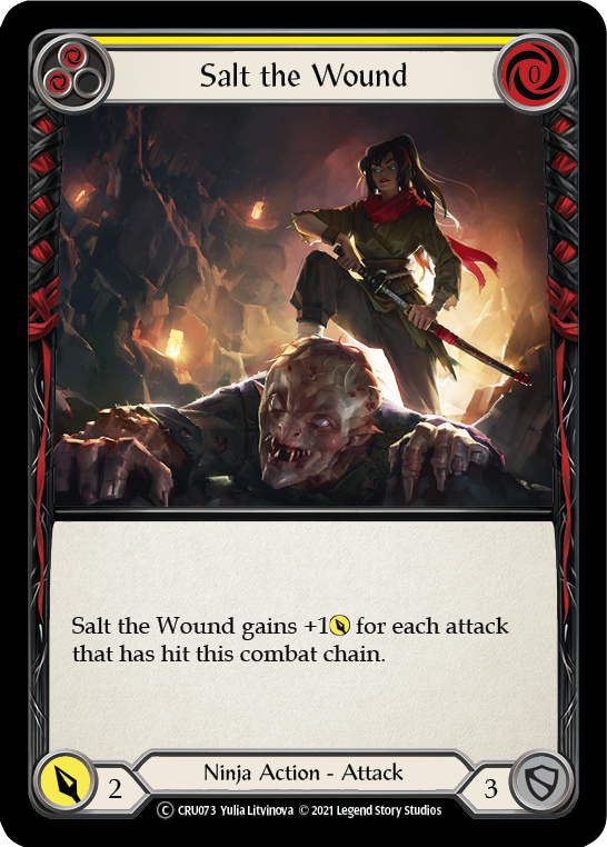 Salt the Wound (Rainbow Foil) [U-CRU073-RF] Unlimited Rainbow Foil