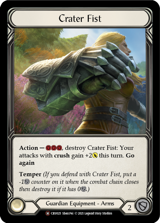 Crater Fist (Rainbow Foil) [U-CRU025-RF] Unlimited Rainbow Foil