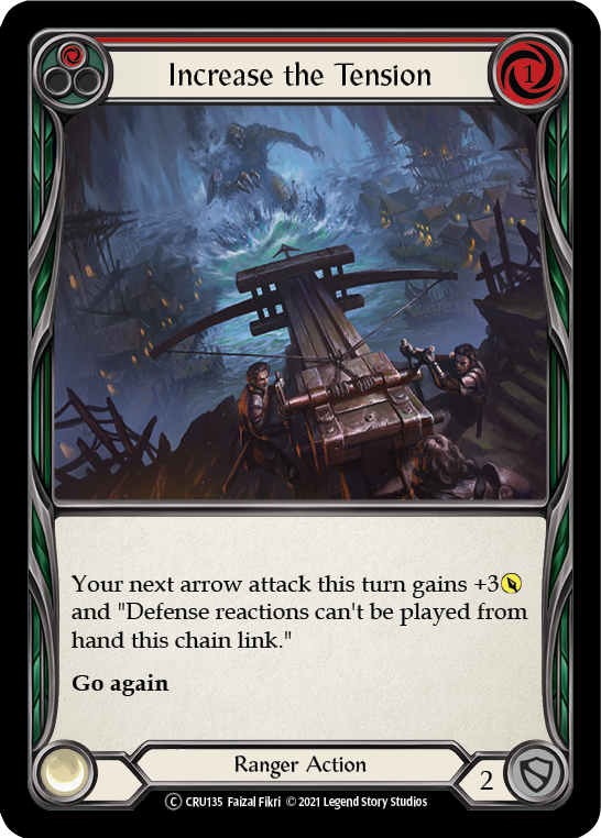 Increase the Tension (Red) (Rainbow Foil) [U-CRU135-RF] Unlimited Rainbow Foil