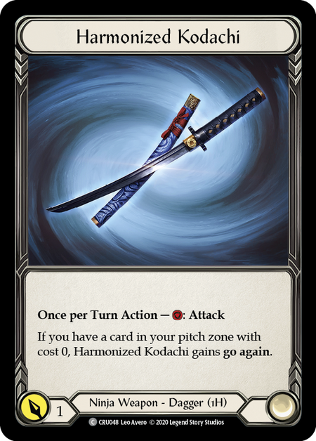 Harmonized Kodachi (Rainbow Foil) [U-CRU048-RF] Unlimited Rainbow Foil