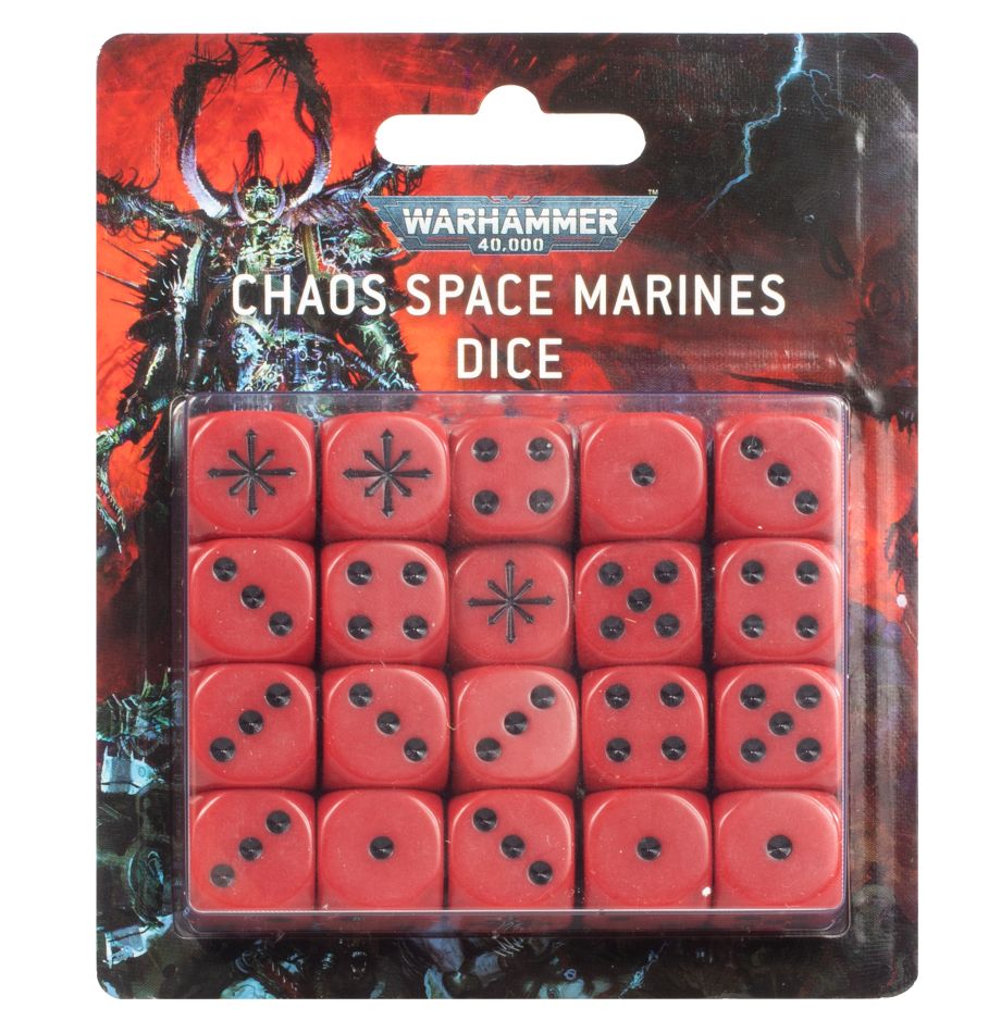 Warhammer 40000 Chaos Space Marines Dice