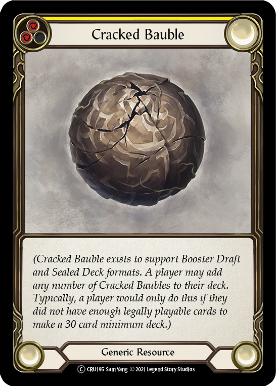 Cracked Bauble (Rainbow Foil) [U-CRU195-RF] Unlimited Rainbow Foil