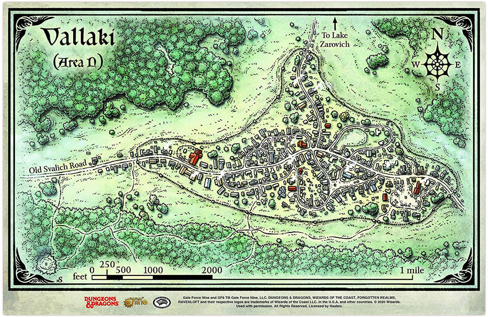 Dungeons and Dragons RPG: Curse of Strahd - Map Set