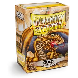 Dragon Shields: (100) Matte Gold