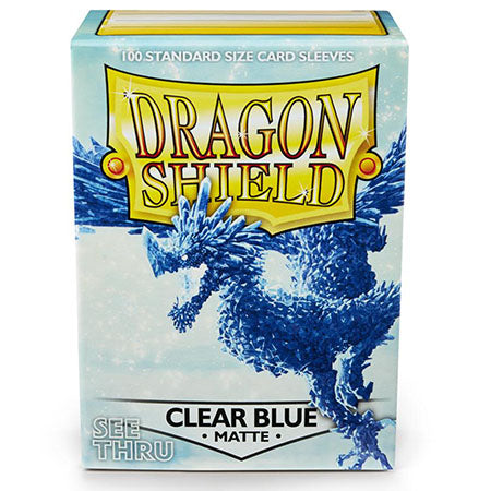 Dragon Shields: (100) Matte Clear Blue