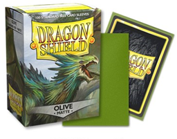 Dragon Shields: (100) Matte Olive