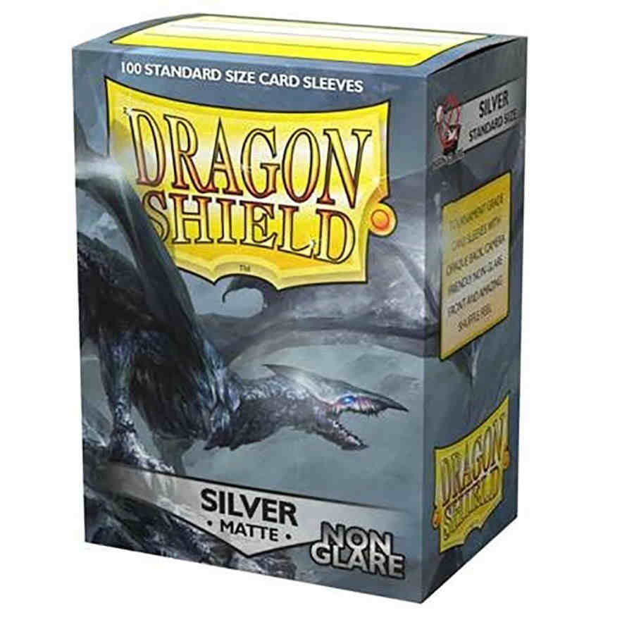 Dragon Shields: (100) Non Glare Matte Silver