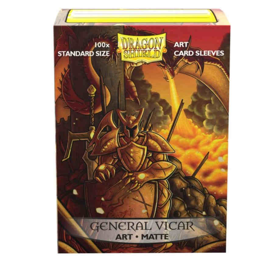 Dragon Shields: (100) Matte Art Sleeves - General Vicar Portrait